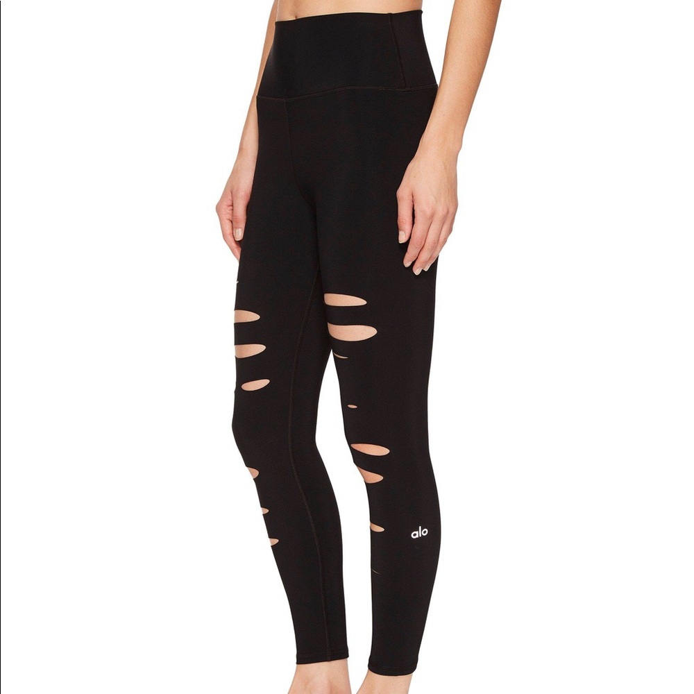 alo ripped warrior legging black XS